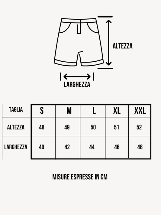 Pantaloncino Cargo Nero